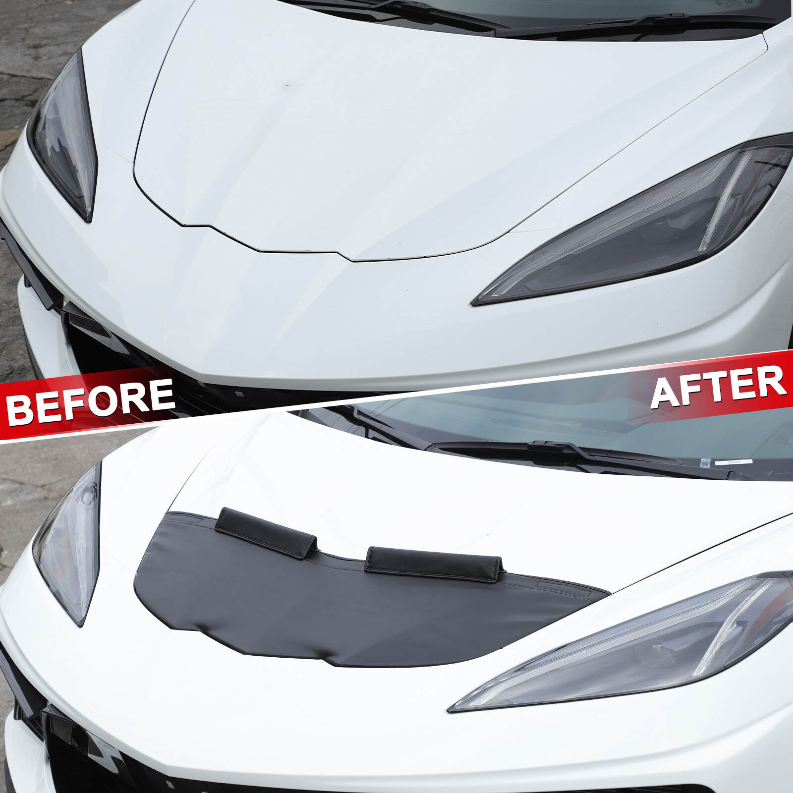 Front End Cover Hood Car Mask Bra Protector For Corvette C8 2020-2024 Z51 Z06 US