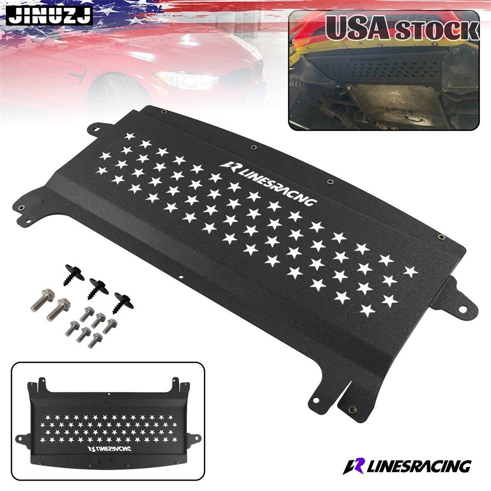 LR Oil Cooler Skid Plate Underhood Shield For BMW F80 M3 F82 F83 M4 3.0L Turbo