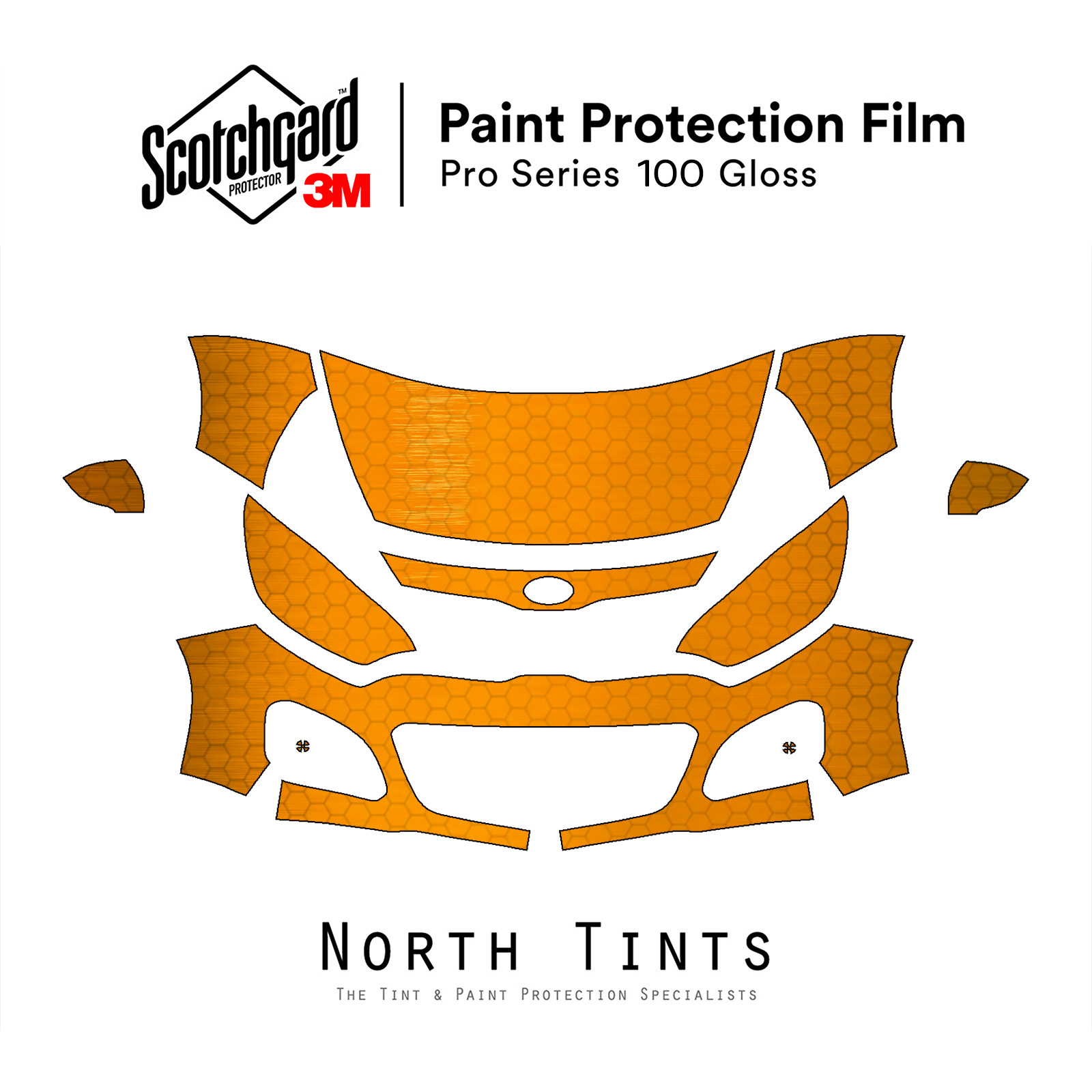 3M PRO Series PreCut Paint Film Clear Bra PPF for KIA Rio 5-Door Hatch 2012-2015