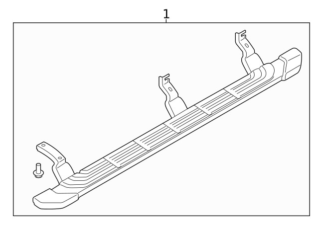 Genuine Ford 5-Inch Angular Step Bars Supercab KB3Z-16450-AC