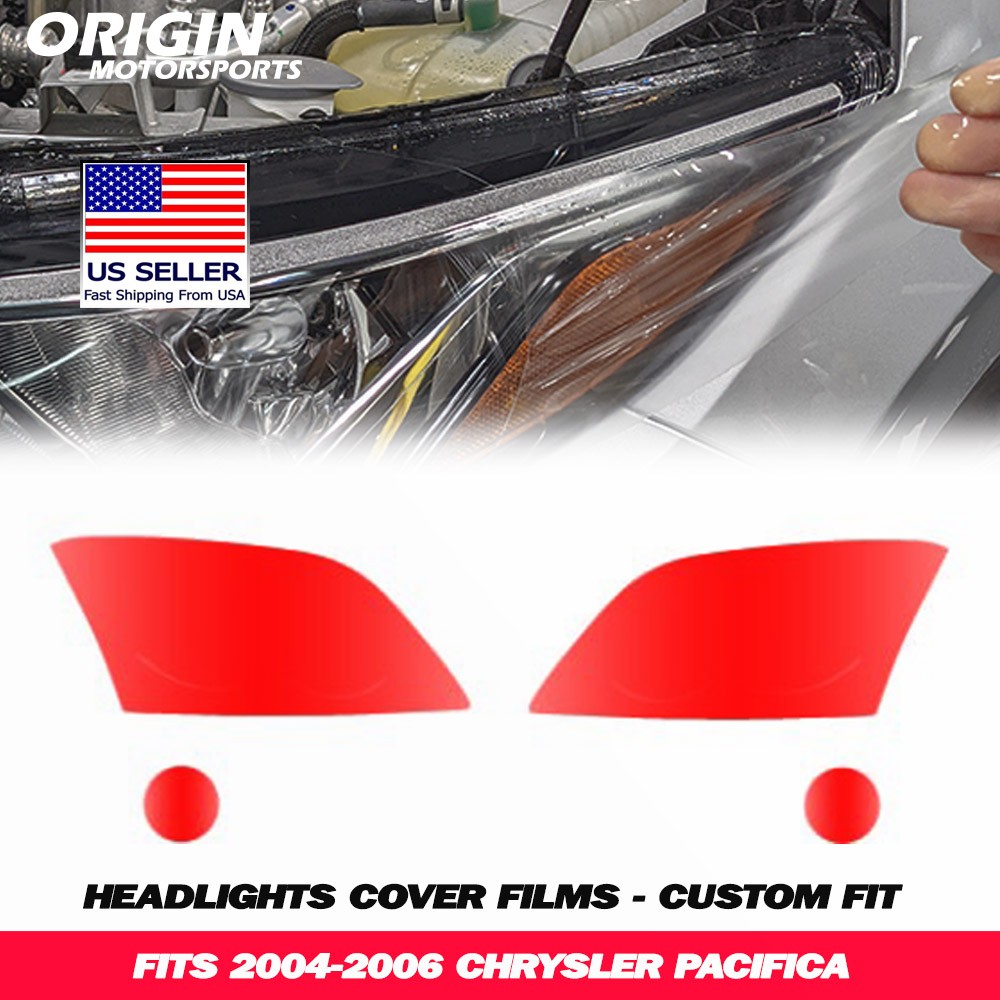 PreCut Headlights Clear Covers Bra Film Kit PPF Fits 2004-2006 PACIFICA