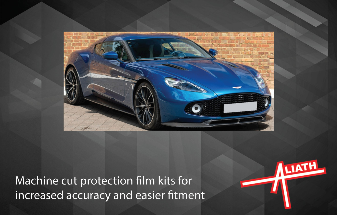 Fit Aston Martin Zagato 17 Bonnet CLEAR Stone Chip Guard Paint Protection Film