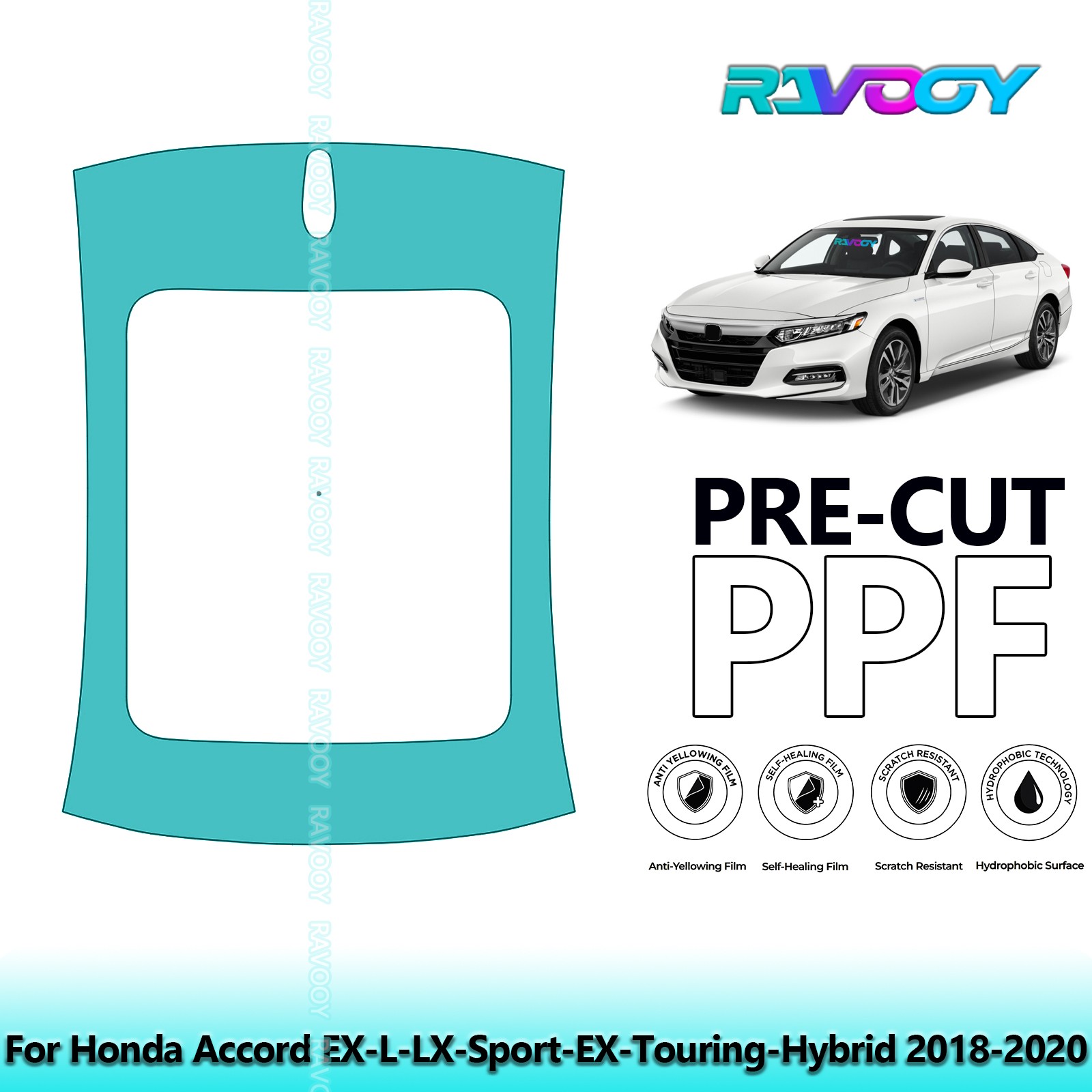 Protection PPF Kit For Honda Accord EX-L-LX-Sport-EX-Touring-Hybrid 2018-2020