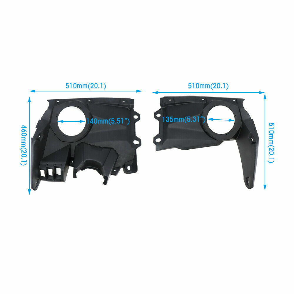 6.5” Dash Speaker Panel Mount Pods Audio for UTV Can Am X3 Max Turbo 2017-2024