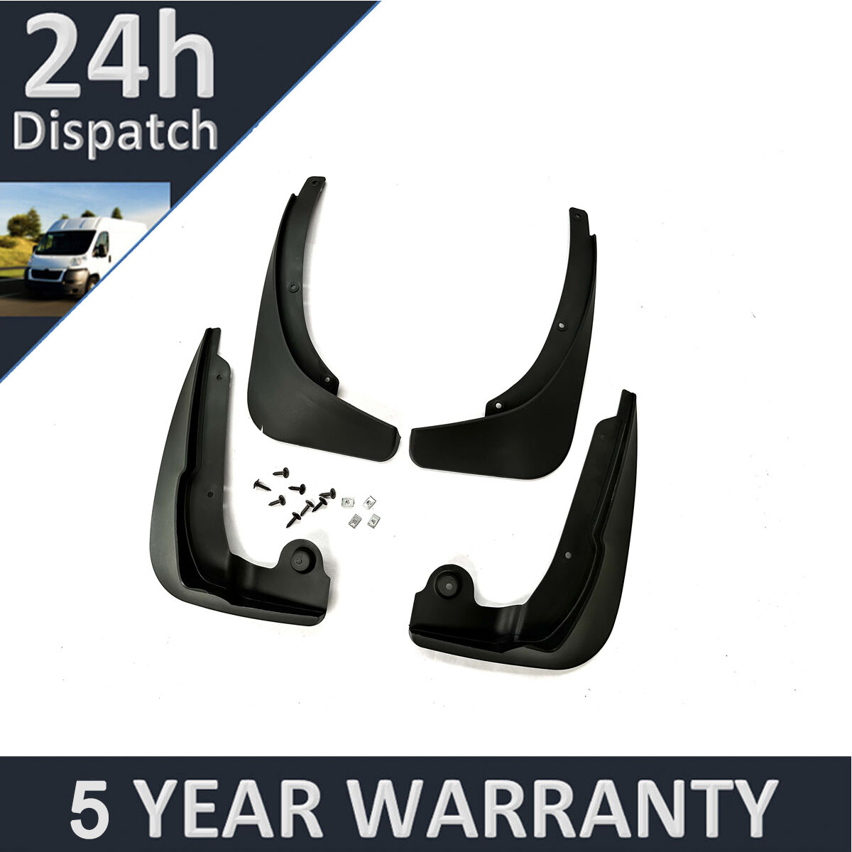 Tailored Mud Flaps Set of 4 For Skoda Yeti 2015-2023 Purevue