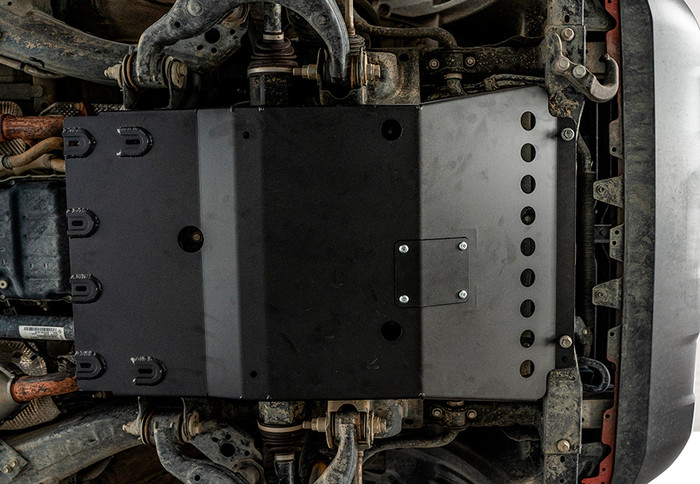 Cali Raised LED CR3672 Front Skid Plate Aluminum Powercoat Blk for 05-22 Tacoma