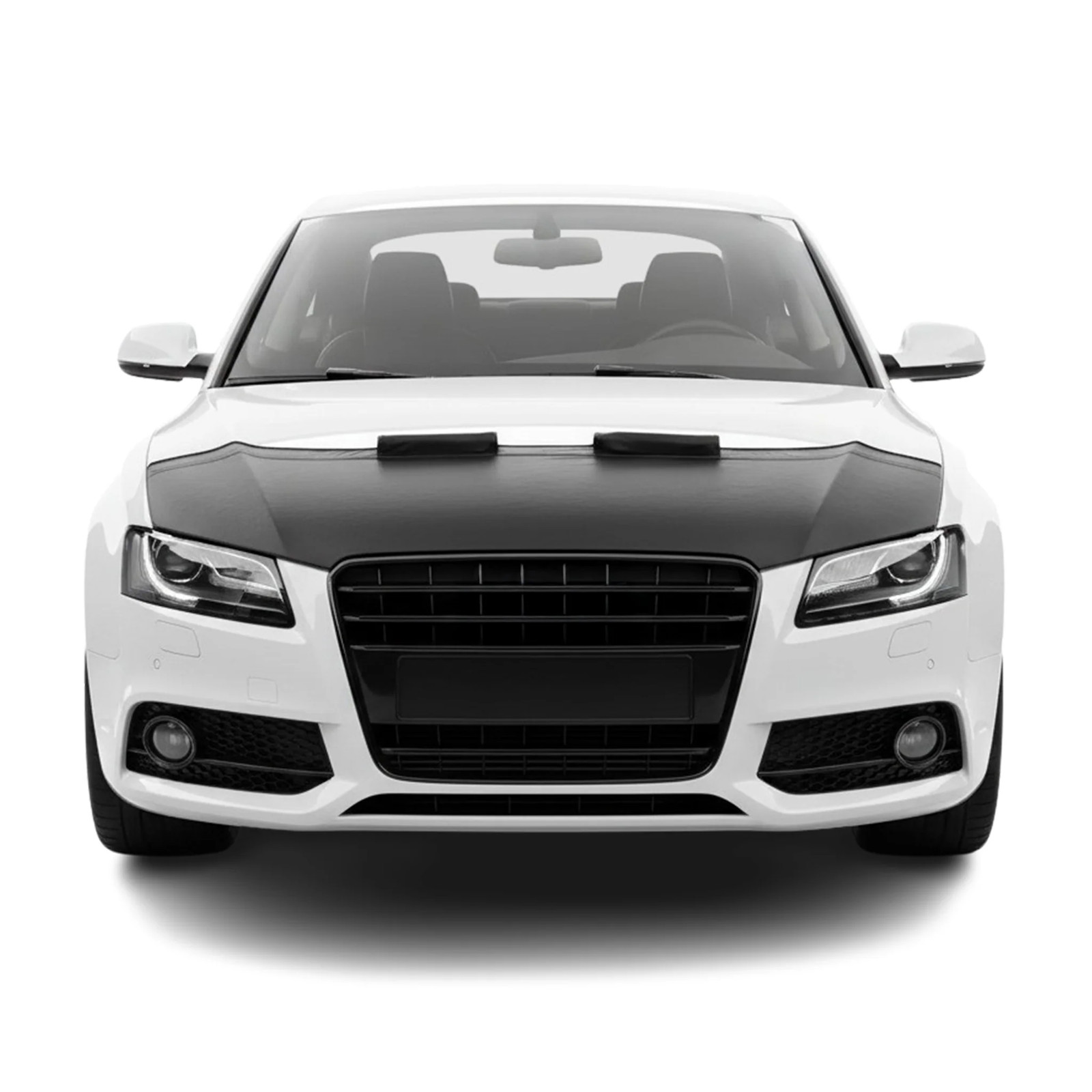 Car Bonnet Mask Hood Bra for Audi A5 S5 A5 Quattro 2008-2012 Black 1 Pc