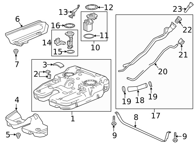 Genuine GM Fuel Tank Shield 23340384