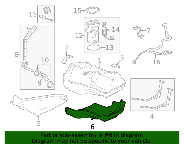Genuine GM Fuel Tank Shield 95015723