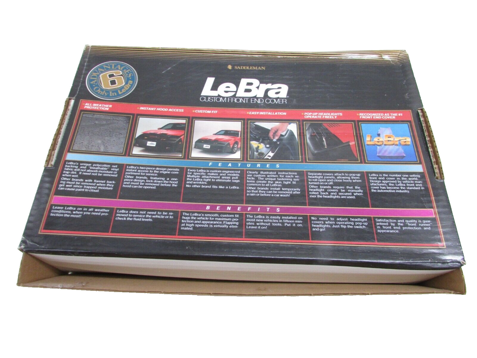 NOS! SADDLEMAN LeBra CUSTOM COVER FOR: 94-95 DODGE CARAVAN PLYMOUTH VOYAGER