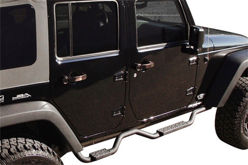 Rampage 26628 Slimline Side Bar – Fits 2007-2018 Jeep Wrangler Unlimited