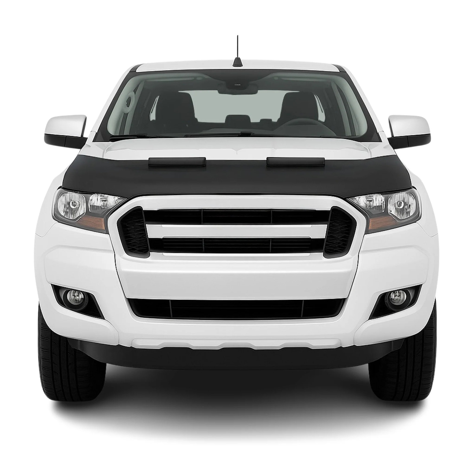 Car Bonnet Mask Hood Bra for Ford Ranger 2019-2023 Black 1 Pc