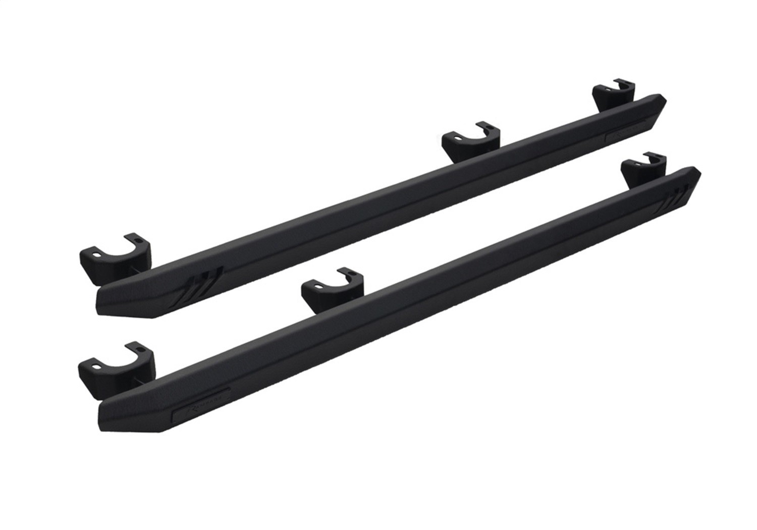 Rampage 26410031 Rock Rail Nerf Bar Black for 18-26 Jeep Wrangler JL 4DR