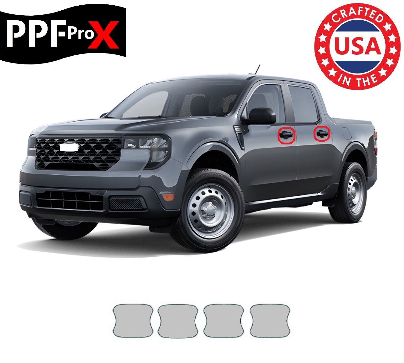 For Ford Maverick 2022-2025 Door Handle Cup Paint Protection Film PreCut PPF