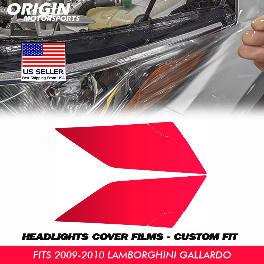 PreCut Headlights Protection Clear Covers PPF For 2009-2010 Lamborghini GALLARDO