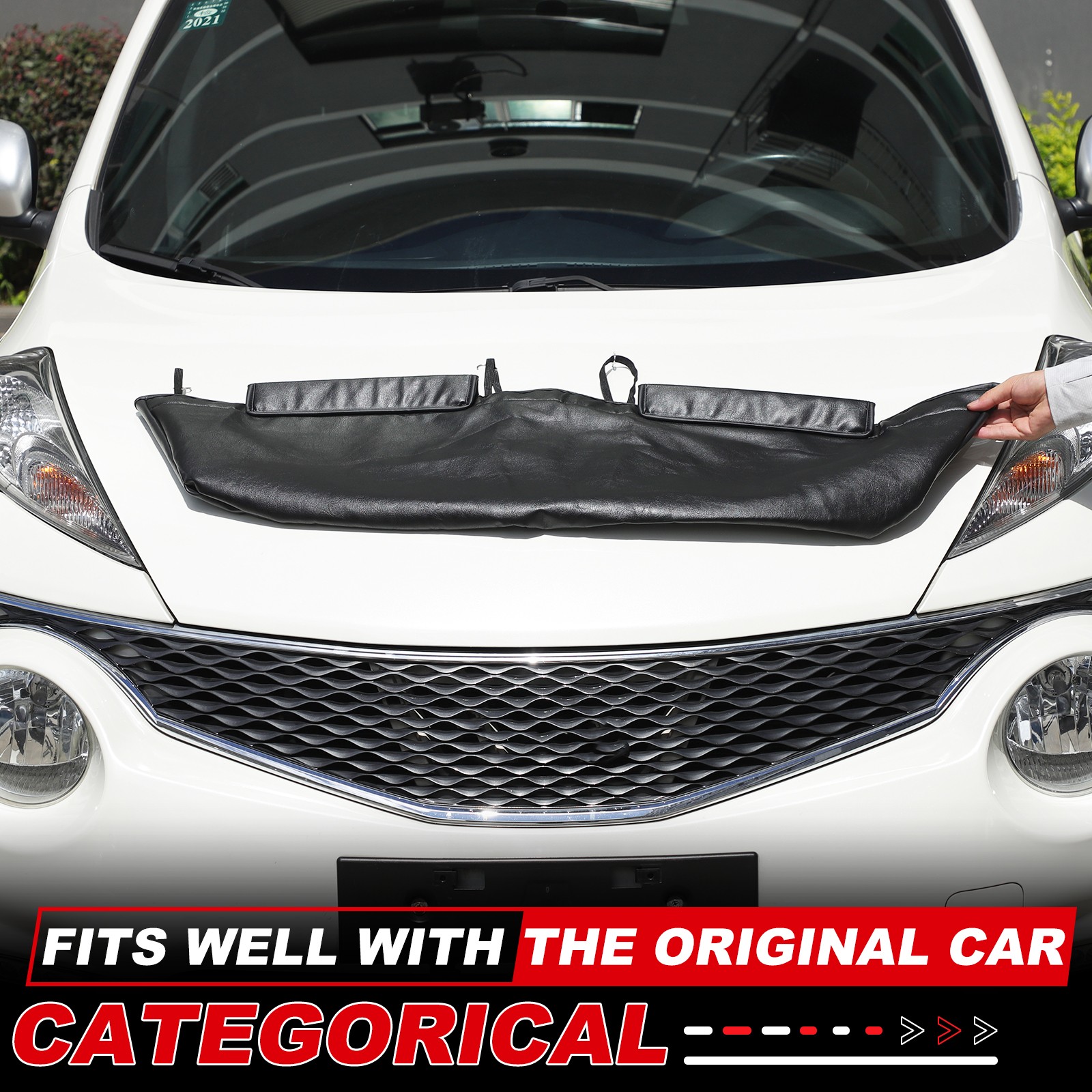 Front End Cover Hood Car Mask Bra Protector For Nissan Juke 2011-2017 lether