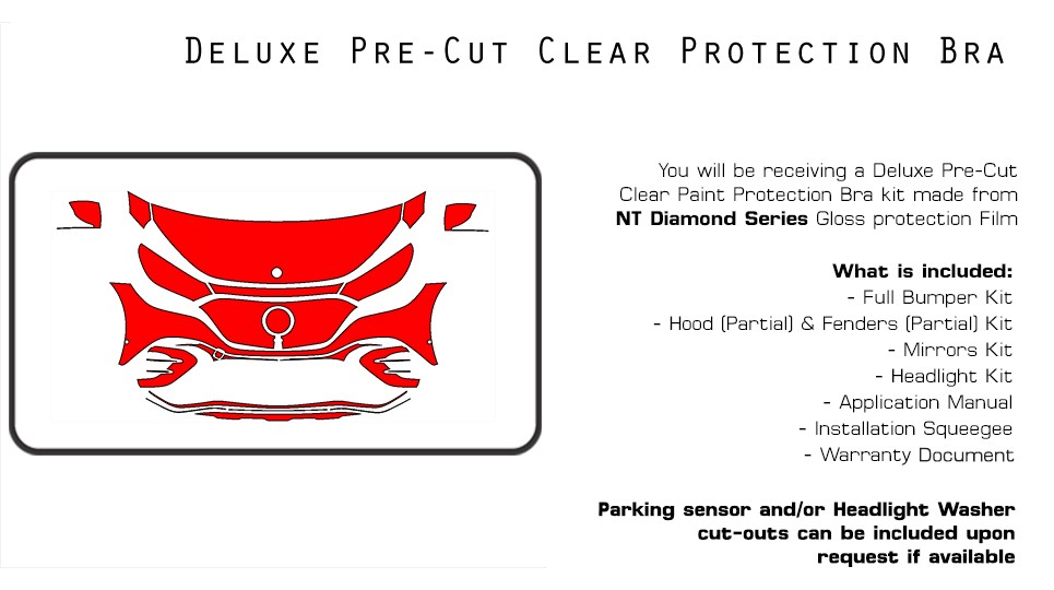 Mercedes Benz EQE SUV AMG Line 2023-2026 Paint Protection Film Clear Bra PPF