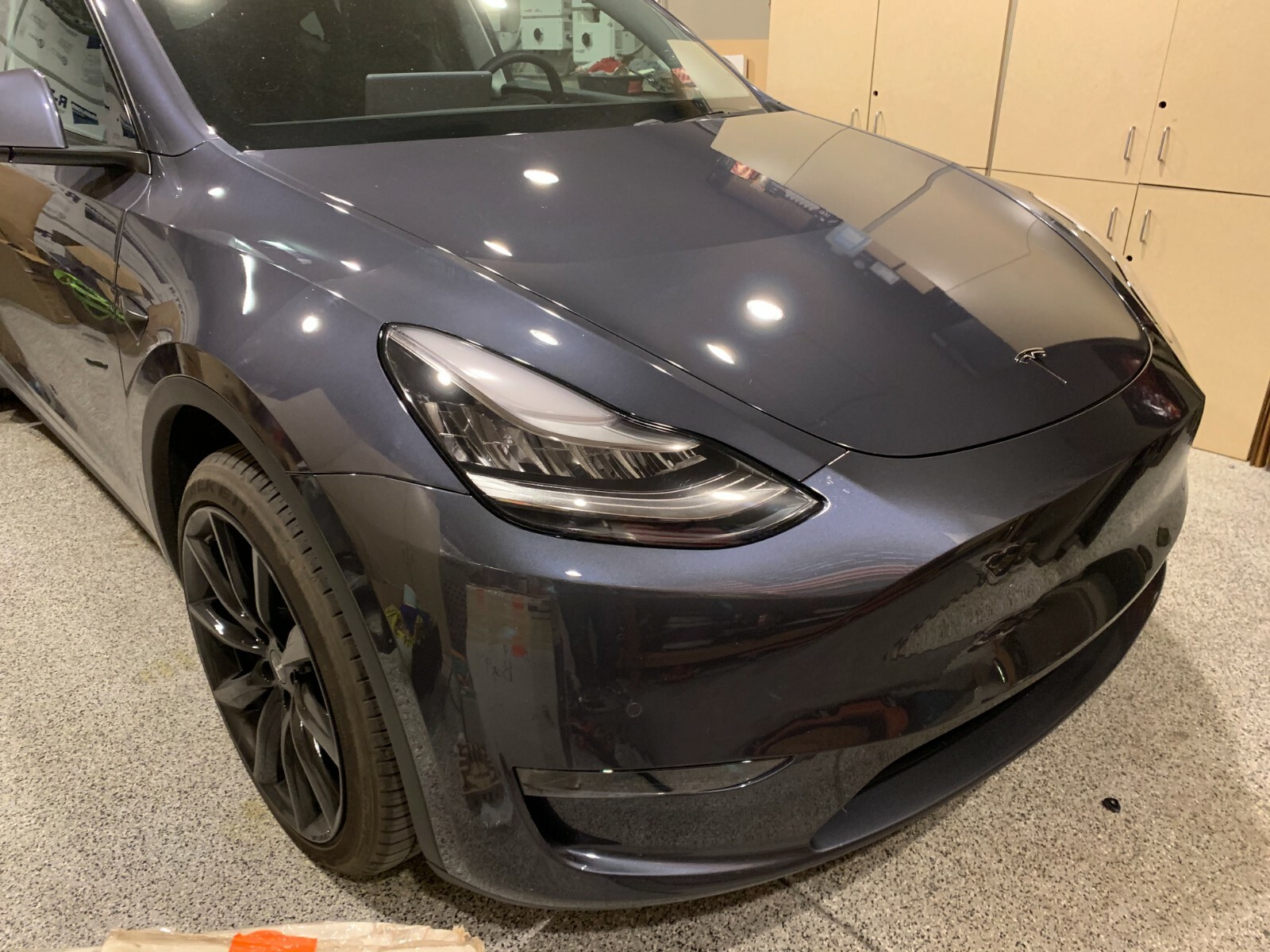 Tesla Model Y 23-24Paint Protection Film Clear Bra PPF – Half Hood + Bumper Kit