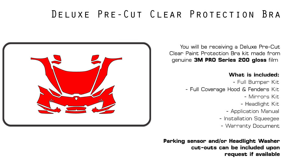 Lamborghini Huracan LP580-2 2017-2019 3M PRO PreCut Paint Film Clear Bra PPF Kit