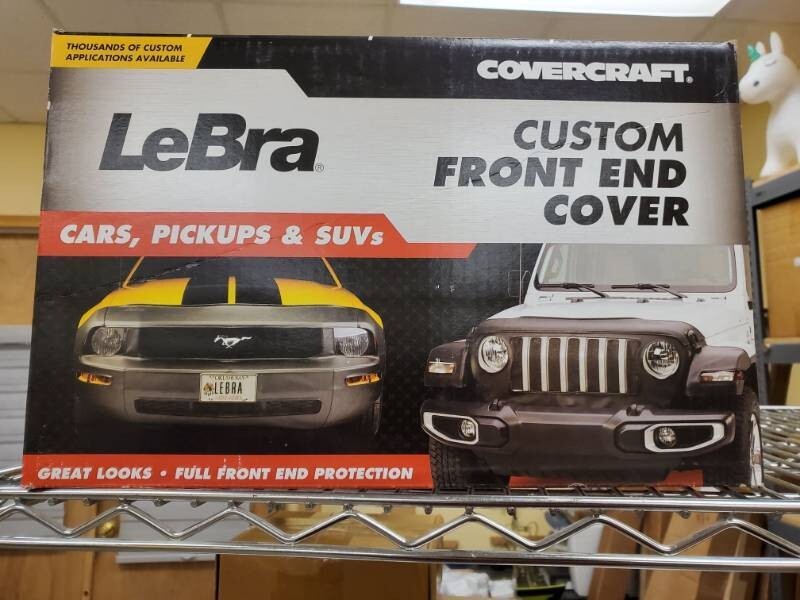Lebra 55741-01 Bra 2 Piece; Black; Leather Grain Vinyl – Fits Kia Sportage
