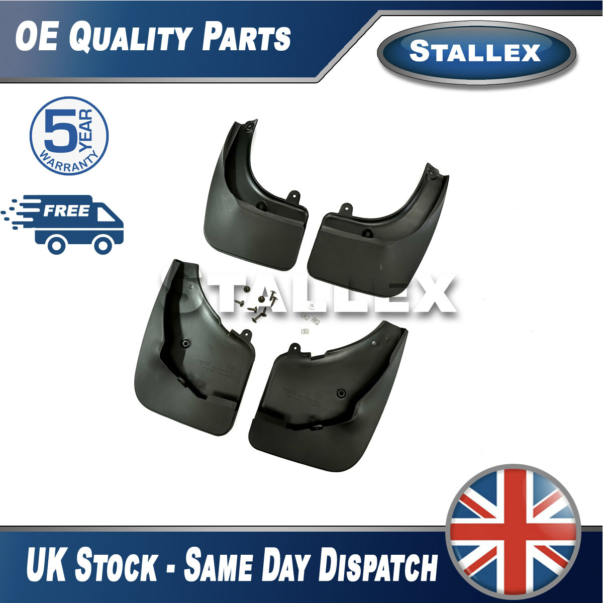 Tailored Mudflaps Front Rear For Peugeot 3008 2009-2015 Stallex