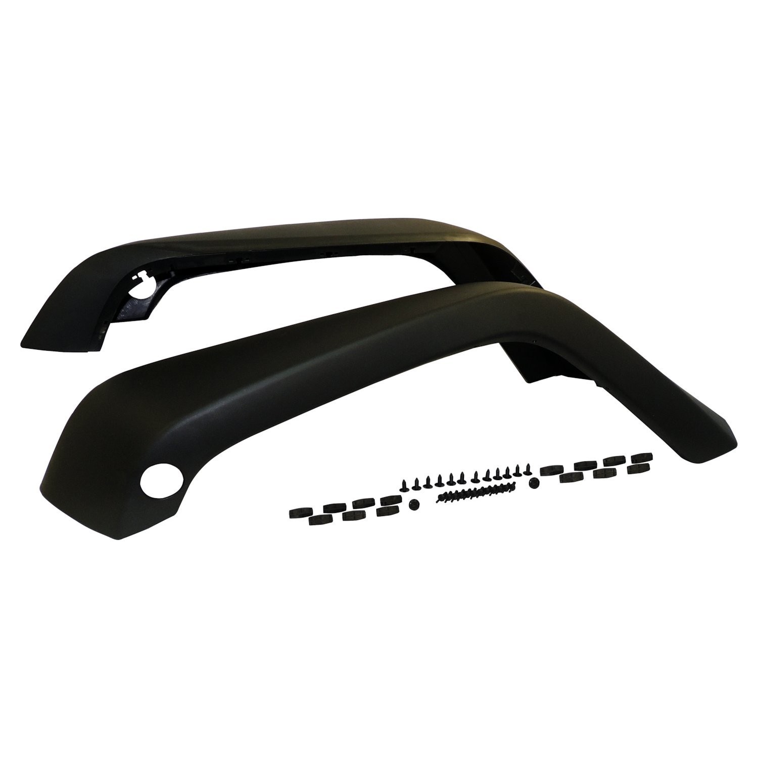Jeep Fender Flare Kit – Durable Black Plastic, Front Left & Right