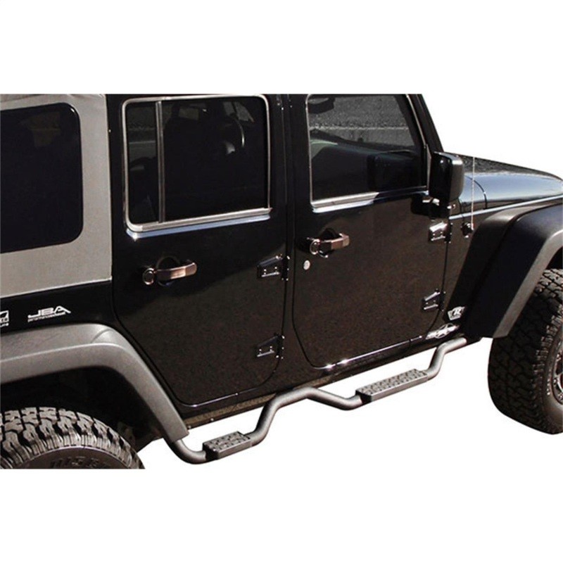 Rampage 26628 Slimline Side Bar – Fits 2007-2018 Jeep Wrangler Unlimited