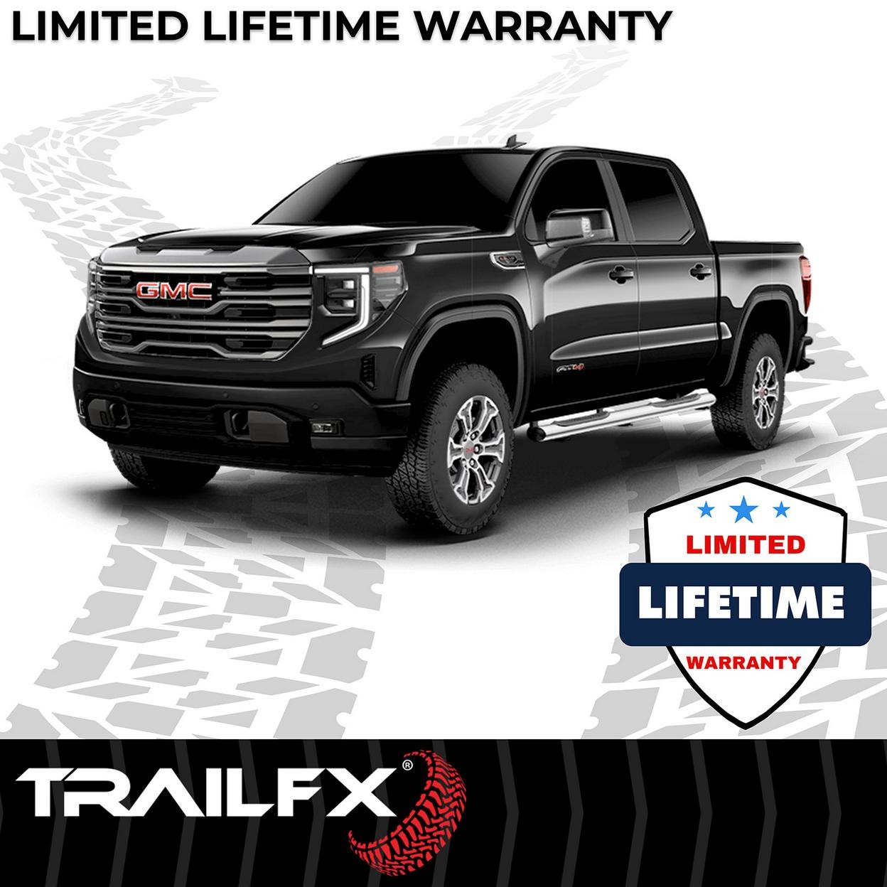 TrailFX A8202S 6 Inch Oval Straight Pol Stainless Steel Frame Body Mount Bolts